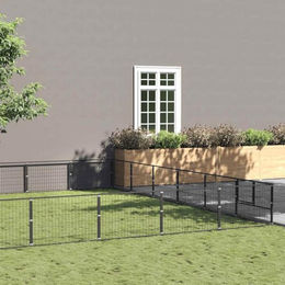 VidaXL Hundehütte aus Metall Schwarz - 42 m – Bild 1 von 2