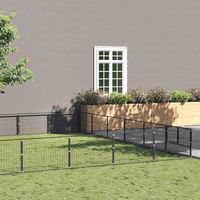 Produktbild von VidaXL Hundehütte aus Metall Schwarz - 42 m