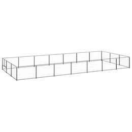 vidaXL Hundehütte aus Metall Schwarz – Bild 1 von 3