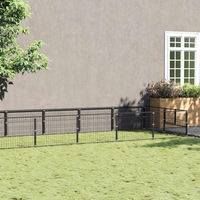Produktbild von VidaXL Hundehütte aus Metall Schwarz