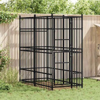 Produktbild von VidaXL Hundehütte aus Metall Schwarz