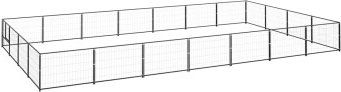 VidaXL Hundehütte aus Metall Schwarz – Bild 1 von 4