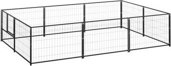 VidaXL Hundehütte aus Metall Schwarz – Bild 1 von 4