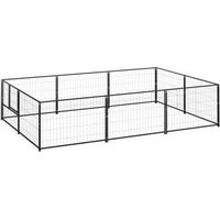 Produktbild von VidaXL Hundehütte aus Metall Schwarz