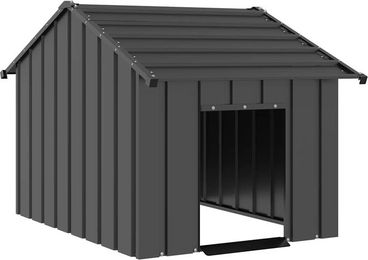 Vidaxl Hundehütte Buda aus verzinktem Stahl mit wasserdichtem Dach 83x130x85 cm – Bild 1 von 5