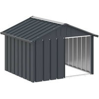 Produktbild von VidaXL Hundehütte Hundezwinger aus verzinktem Stahl in Anthrazit mit wasserdichtem Dach