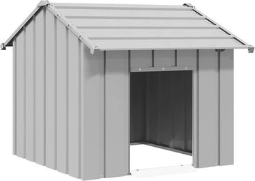 Vidaxl Hundehütte mit Dach aus verzinktem Stahl wasserdicht 85x107x81 cm – Bild 1 von 3