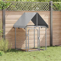 Produktbild von vidaXL Hundehütte Outdoor aus Metall Grau