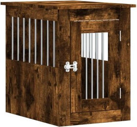 VidaXL Hundekäfig im Möbel-Stil dunkelbraun 62 x 45 x 59 cm – Bild 1 von 3