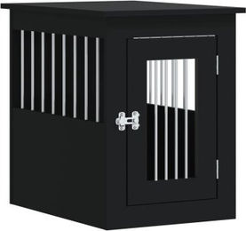 VidaXL Hundekäfig im Möbel-Stil schwarz 62 x 45 x 59 cm – Bild 1 von 3