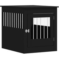 Produktbild von VidaXL Hundekäfig im Möbel-Stil schwarz 80 x 64,5 x 71 cm