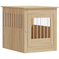 Produktbild von VidaXL Hundekäfig im Möbelstil als abschließbare Hundebox und Beistelltisch in Sonoma-Eiche 64,5x80x71cm