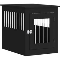 Produktbild von VidaXL Hundekäfig im Möbelstil als abschließbare Hundebox und Beistelltisch Schwarz 55x75x65 cm