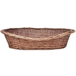 vidaXL Hundekorb und Katzenkorb aus Weide in Natur Braun 50 cm – Bild 1 von 4