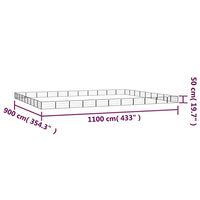 Produktbild von VidaXL Hundelaufstall aus Metall für Welpen Schwarz 100x50cm