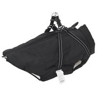 Produktbild von vidaXL Hundemantel mit Geschirr wasserdicht und reflektierend Schwarz L44