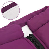 Produktbild von vidaXL Hundemantel mit integriertem Geschirr für Welpen, wasserdicht und reflektierend, Lila, Größe L