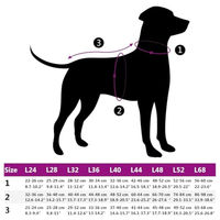 Produktbild von vidaXL Hundemantel mit integriertem Geschirr für Welpen, wasserdicht und reflektierend, Schwarz, Größe L