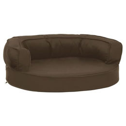 vidaXL Hundematratze Ergonomisch in Braun aus Polyester 60x42cm – Bild 1 von 5