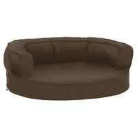 Produktbild von vidaXL Hundematratze Ergonomisch in Braun aus Polyester 60x42cm