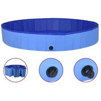 Produktbild von vidaXL Hundepool faltbar blau aus Kunststoff 200x30 cm