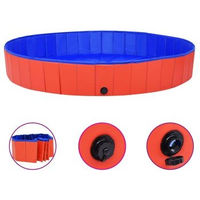 Produktbild von vidaXL Hundepool faltbar Rot 200x30 cm aus Kunststoff wasserdicht