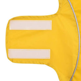 Produktbild von vidaXL Hunderegenmantel für Welpen mit Reflexstreifen Gelb Größe S aus wasserdichtem Polyester