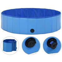 Produktbild von VidaXL Hundeschwimmbecken aus Kunststoff blau 1,2 m x 30 cm