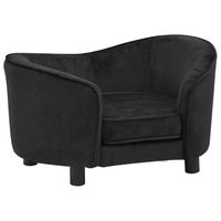 Produktbild von vidaXL Hundesofa aus Plüsch in Schwarz 69x49x40 cm