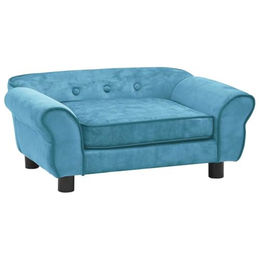 vidaXL Hundesofa aus Plüsch in Türkis 72x45x30cm für Hunde und Katzen – Bild 1 von 5