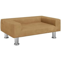 Produktbild von vidaXL Hundesofa aus Samt in Braun 45 cm