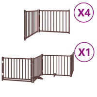 Produktbild von vidaXL Hundetor aus Pappelholz 12-teilig faltbar Braun 960 cm