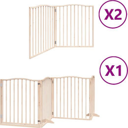 vidaXL Hundetor aus Pappelholz faltbar mit Tür 8-teilig 640 cm – Bild 1 von 2