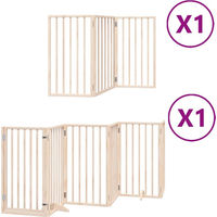 Produktbild von vidaXL Hundetor aus Pappelholz faltbar mit Tür 9-teilig 450 cm
