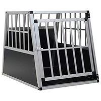 Produktbild von vidaXL Hundetransportbox aus Aluminium mit Einzeltür 65x91x69,5cm