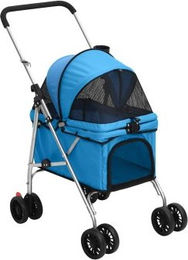 VidaXL Hundewagen faltbar aus Oxford-Gewebe blau 76x50x100cm – Bild 1 von 12