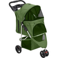 Produktbild von VidaXL Hundewagen für kleine Rassen aus Oxford-Gewebe Grün 80x46x98cm