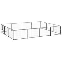 Produktbild von vidaXL Hundezwinger aus Metall in Schwarz