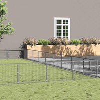 Produktbild von vidaXL Hundezwinger aus Metall in Silber