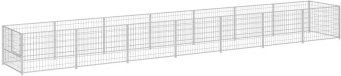 VidaXL Hundezwinger aus Metall in Silber 7 m x 1 m x 70 cm – Bild 1 von 3