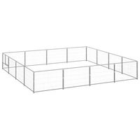 Produktbild von vidaXL Hundezwinger aus Metall in Silber
