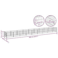 Produktbild von vidaXL Hundezwinger aus Metall in Silber mit 9 m² Grundfläche