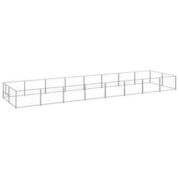 vidaXL Hundezwinger aus Metall in Silber oder Schwarz – Bild 1 von 3