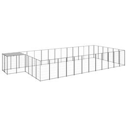 vidaXL Hundezwinger aus Metall Schwarz 22,99m² Hundehütte – Bild 1 von 2