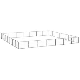 VidaXL Hundezwinger aus Metall Schwarz – Bild 1 von 3