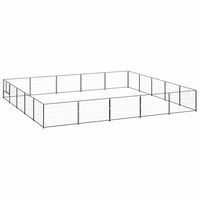 Produktbild von vidaXL Hundezwinger aus Metall Schwarz - 25 m