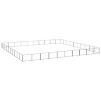 Produktbild von vidaXL Hundezwinger aus Metall Schwarz