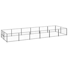 VidaXL Hundezwinger aus Metall Schwarz – Bild 1 von 3