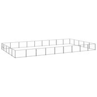 Produktbild von vidaXL Hundezwinger aus Metall Schwarz