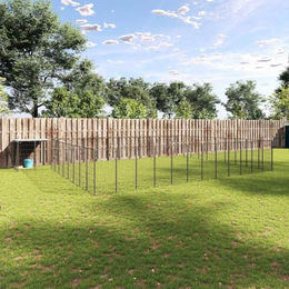 vidaXL Hundezwinger aus Metall Schwarz wasserdicht – Bild 1 von 11